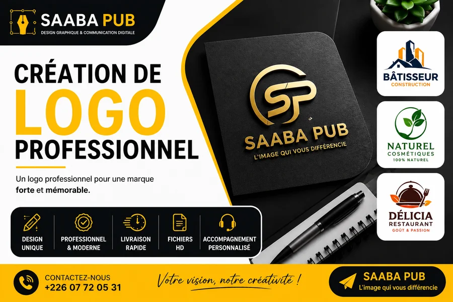 Création de logo professionnel moderne pour votre entreprise