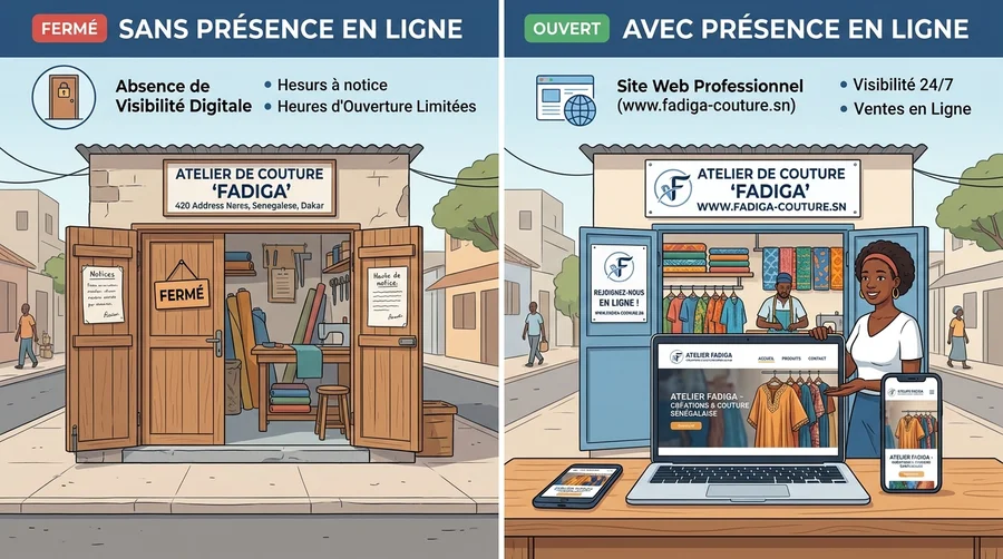 Création de site web vitrine professionnel pour PME et commerçants
